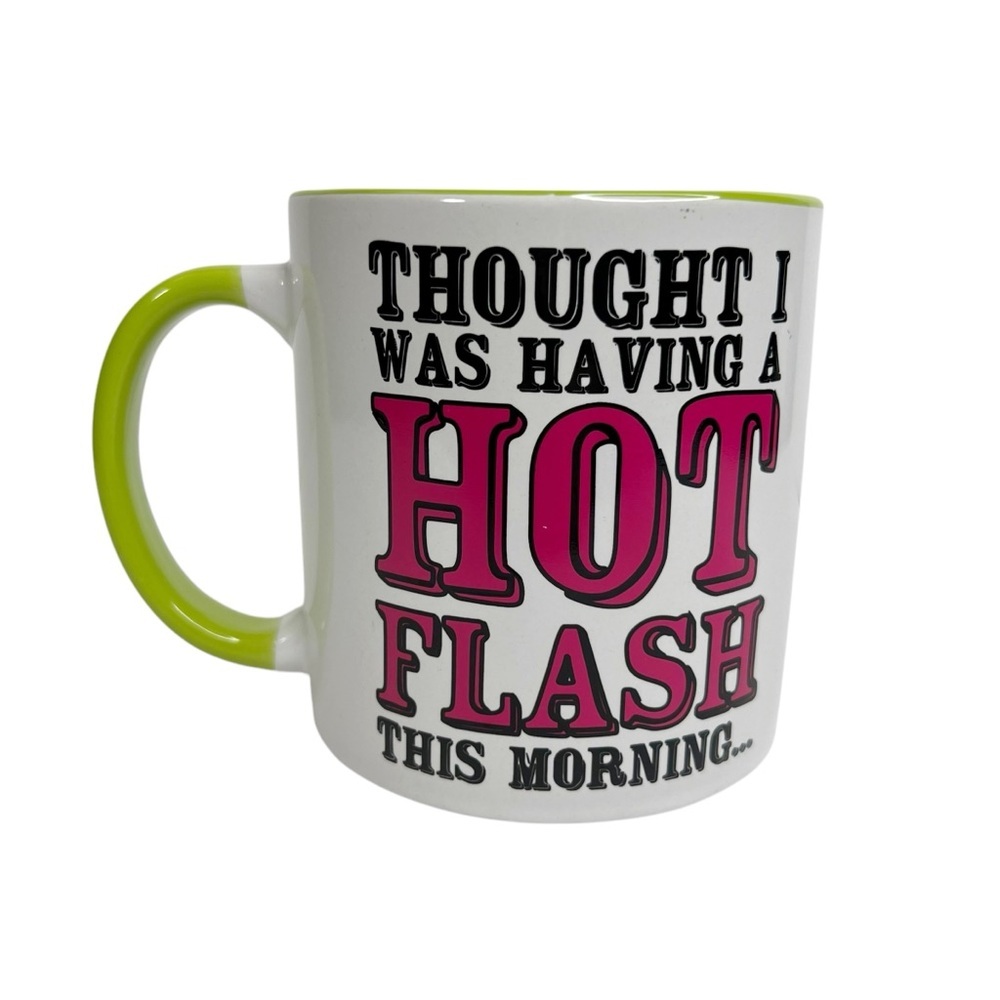 Vintage Spencer’s Large Funny Having A Hot Flash Coffee Cup Mug Gag Gift